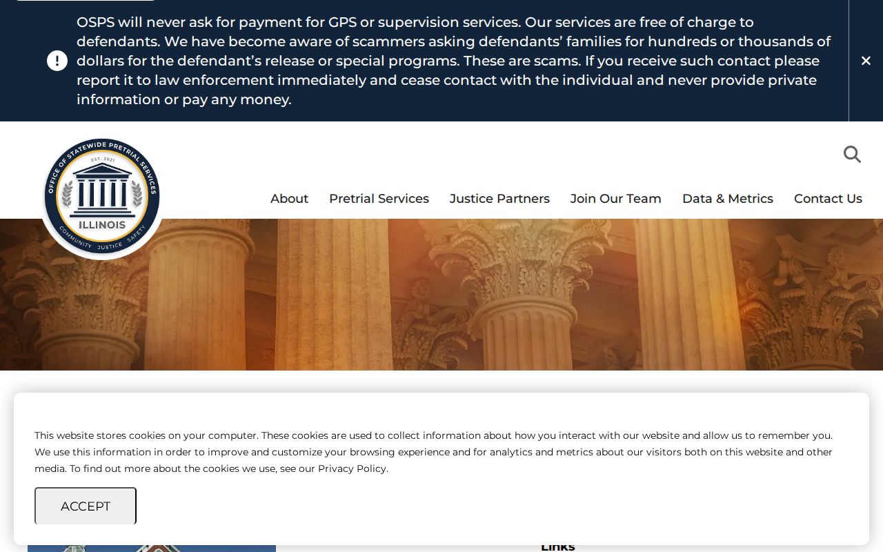 Illinois pretrial services page for McDonough County Courthouse